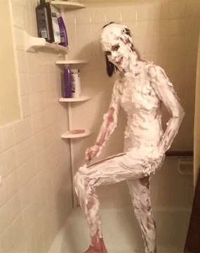 Shower Shaving GIF