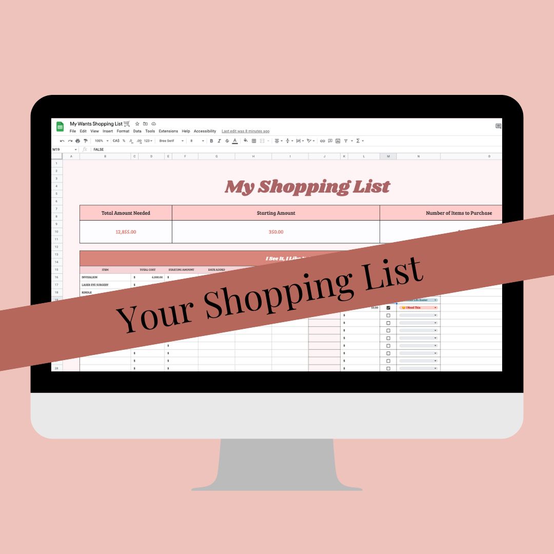 Spend Smart Shopping List Mixed Up Money